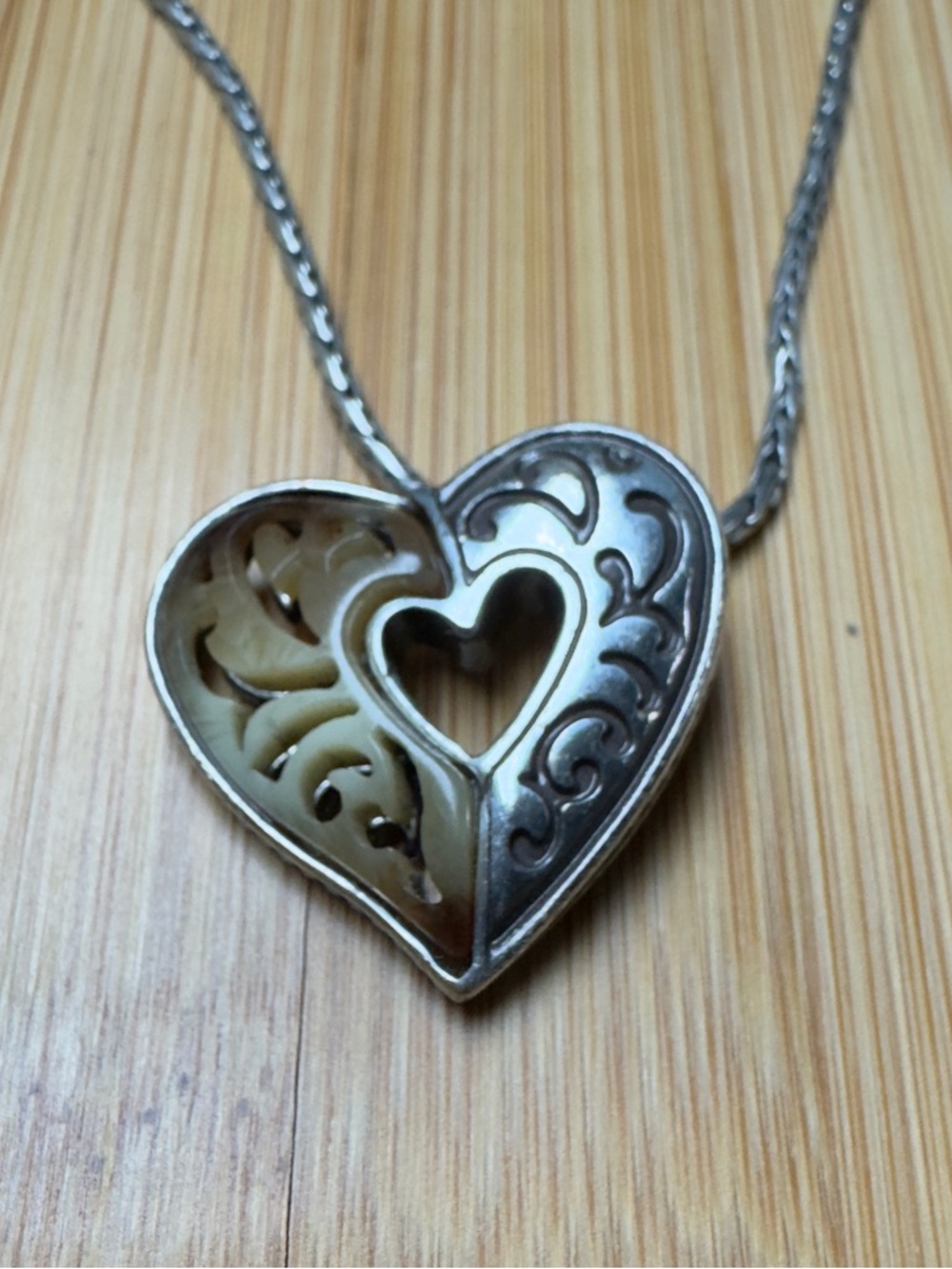 Brighton Winslow Silver Heart Pendant Necklace,